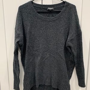 Dark grey tunic sweater